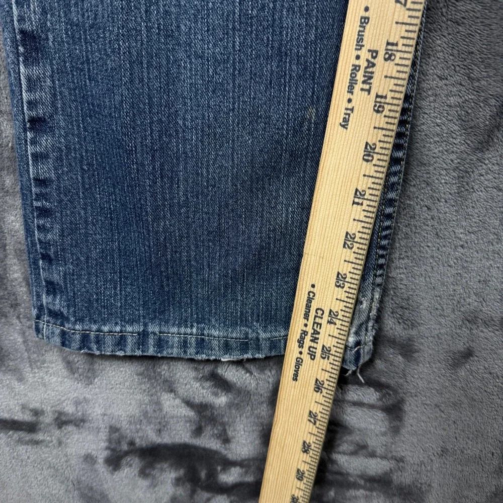 Lucky Brand 181 Bootleg Jeans Mens 34x30 Blue Denim Distressed Bootcut Cotton